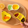Creative fruit dipping saucers, household ceramic snack saucers, hot pot condiment saucers, vegetable saucers, cute differently styled and flavored saucers details Picture